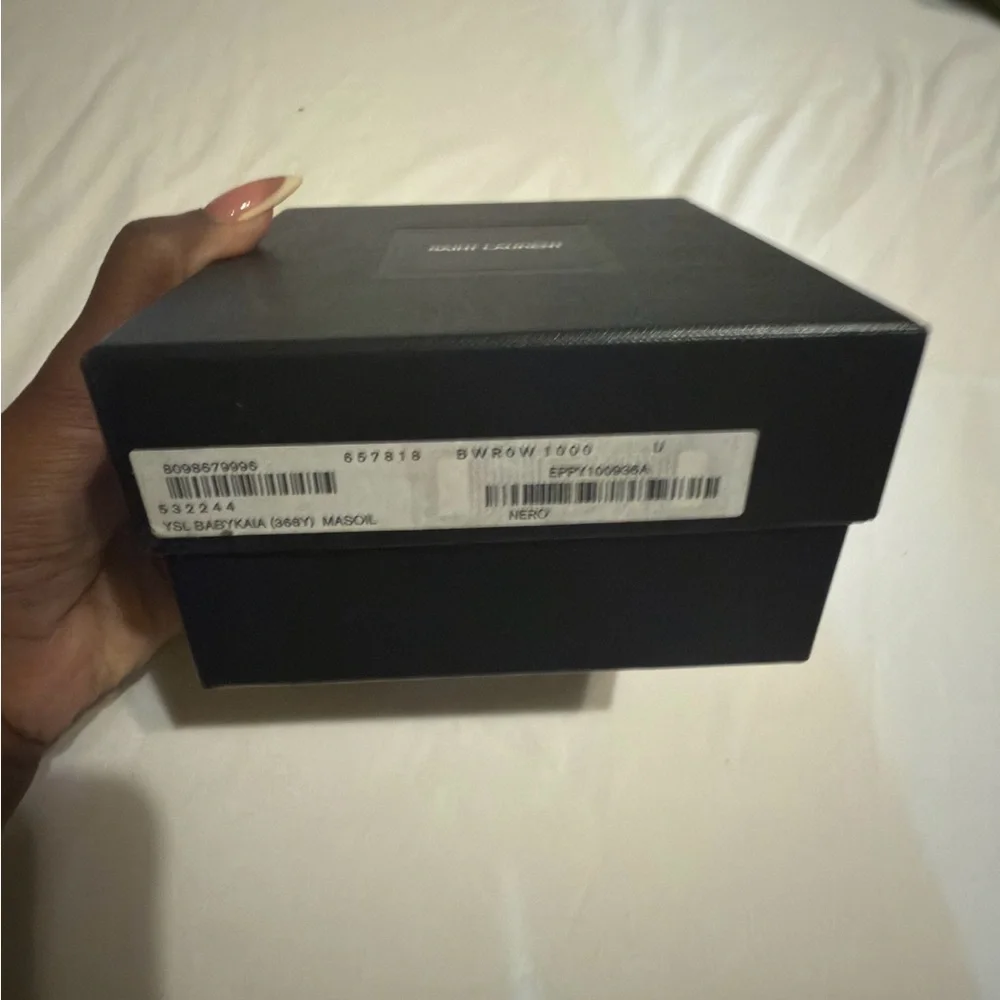 Saint Laurent Black Leather Mini Chain Wallet - Picture 4 of 4